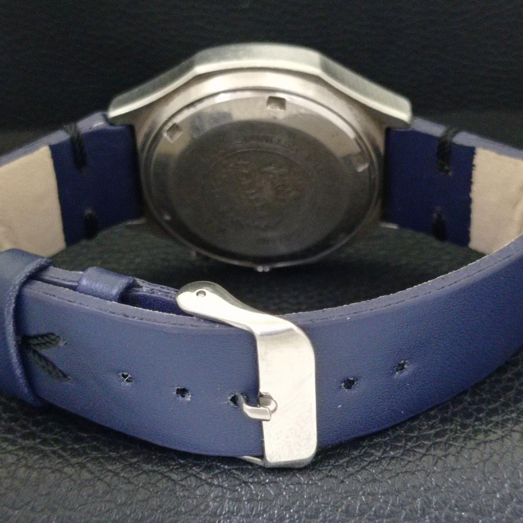 VINTAGE ORIENT AUTOMATIC 46941 JAPAN MENS BLUE COLOR DIAL WATCH A500738-5 R154-a500738