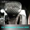 For Volkswagen Viloran  Car Gear Head Shift Knob Handle Cover Trim Sticker Shift Head Cover Carbon Fibre