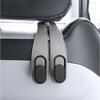 4Pcs 2 in 1 Car Headrest Hook PU Leather Rear Seat Hanging Dual Hook 20KG Large Load-Bearing Alloy Hook Hanger Universal