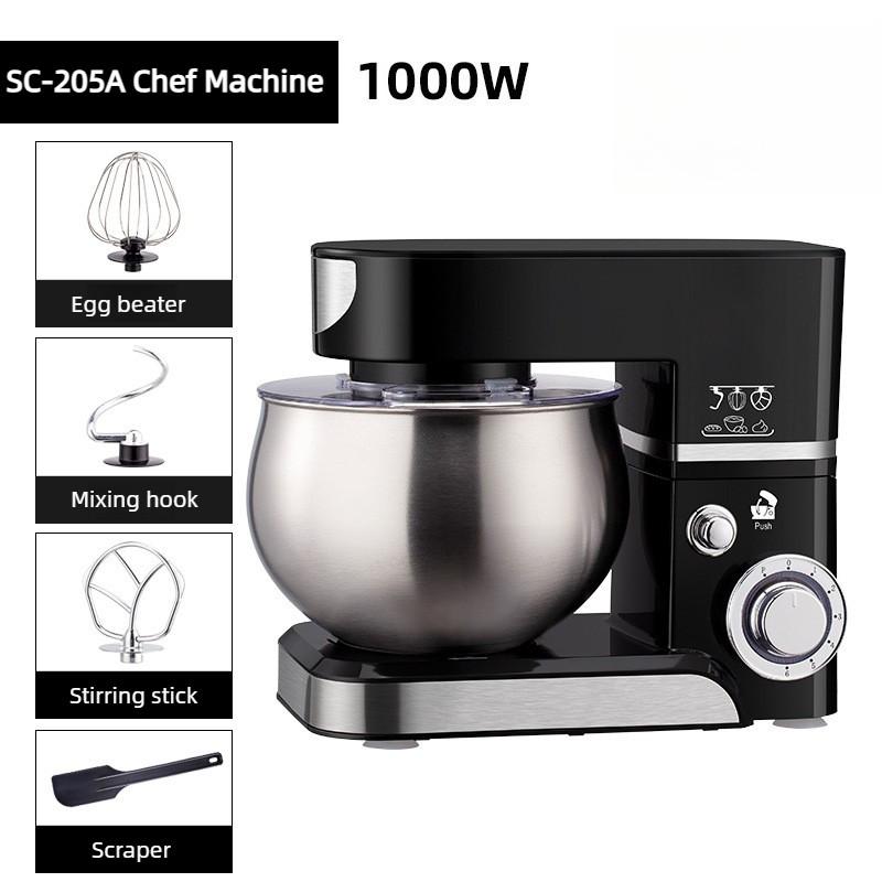 Household Chef Machine Desktop Egg Beater Fully Automatic Electric Kneading Machine Multifunctional Vertical Mixer