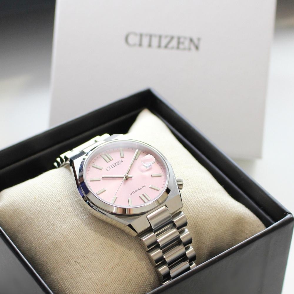 CITIZEN Automatic Watch TSUYOSA Pink Stainless Steel and Mechanical Watch Coming of (Strength) Men's Women's - Age