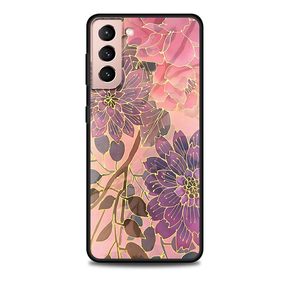 Rose Liebesherz Gold Hülle für Samsung Galaxy S23 S10e S10 S21 FE S22 S9 S24 Ultra S20 Plus Weiche TPU Handyhülle Bumper