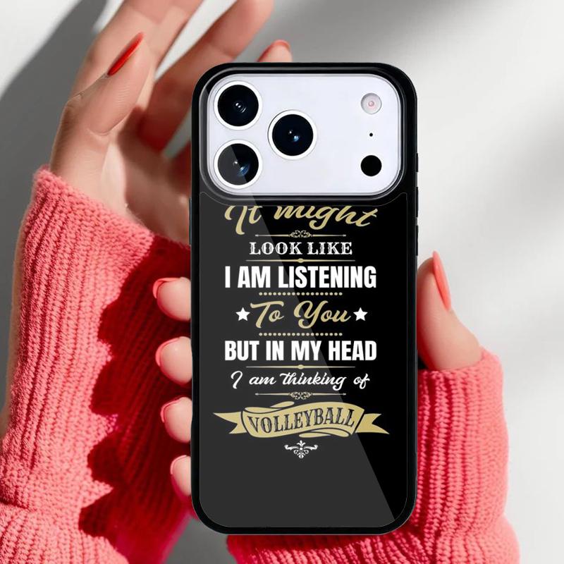 Thats What I Do I Play Volleyball I Know Things Funny Volleyball Phone Case for iPhone 17 Air 16e 15 14 13 Pro Max Cover