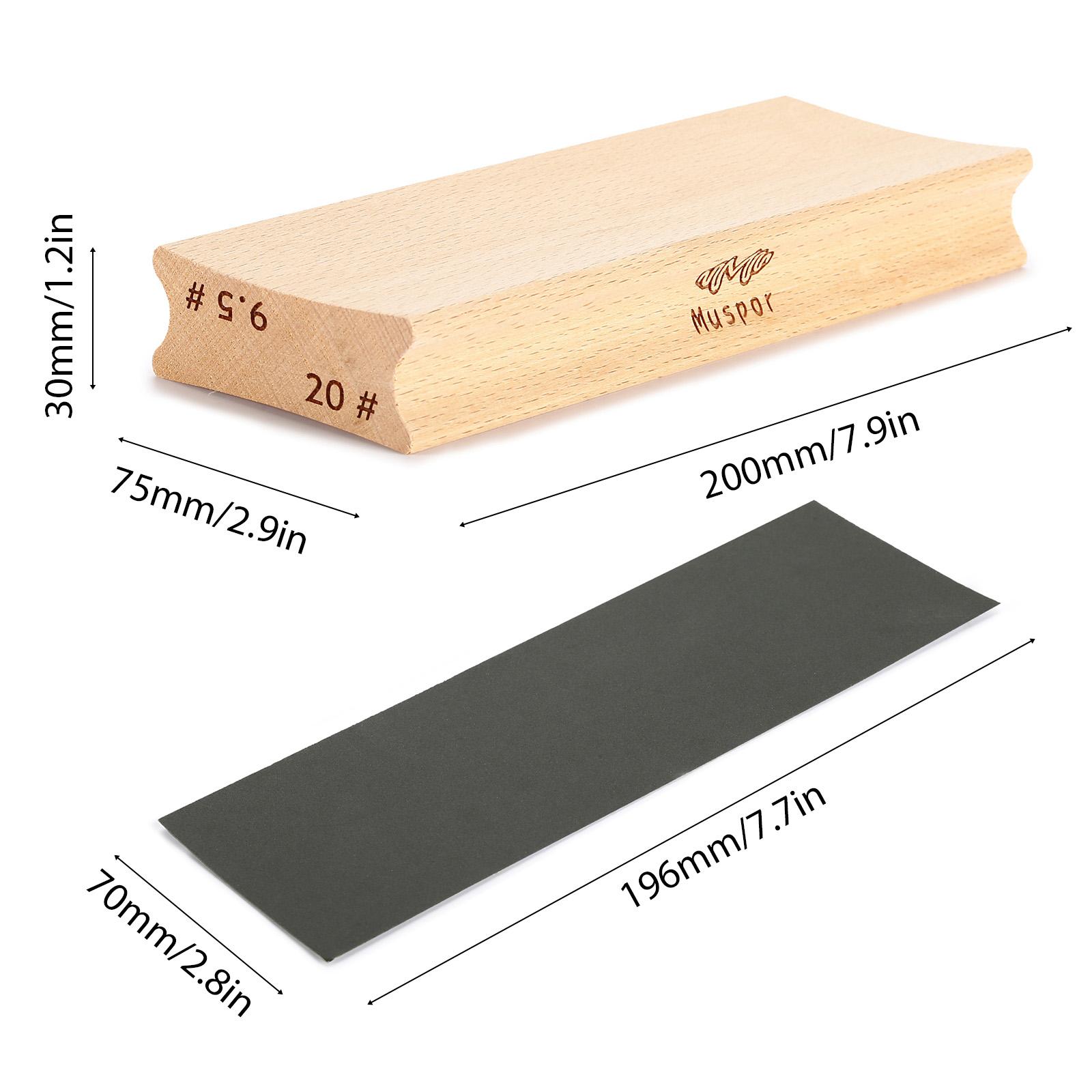 Guitar Radius Sanding Block Wooden Two-Way Radius Sanding Block for Fret Leveling Fingerboard Sanding Beam Luthier Tool