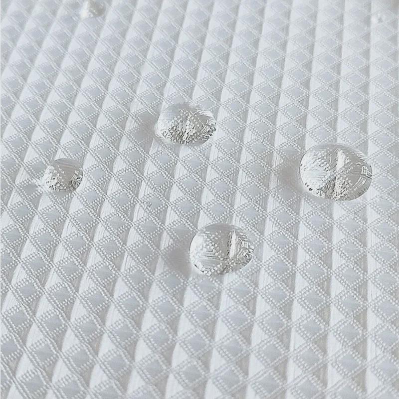 Voděodolný sprchový závěs s vaflovým vzorem, odolný proti plísním, 240 g