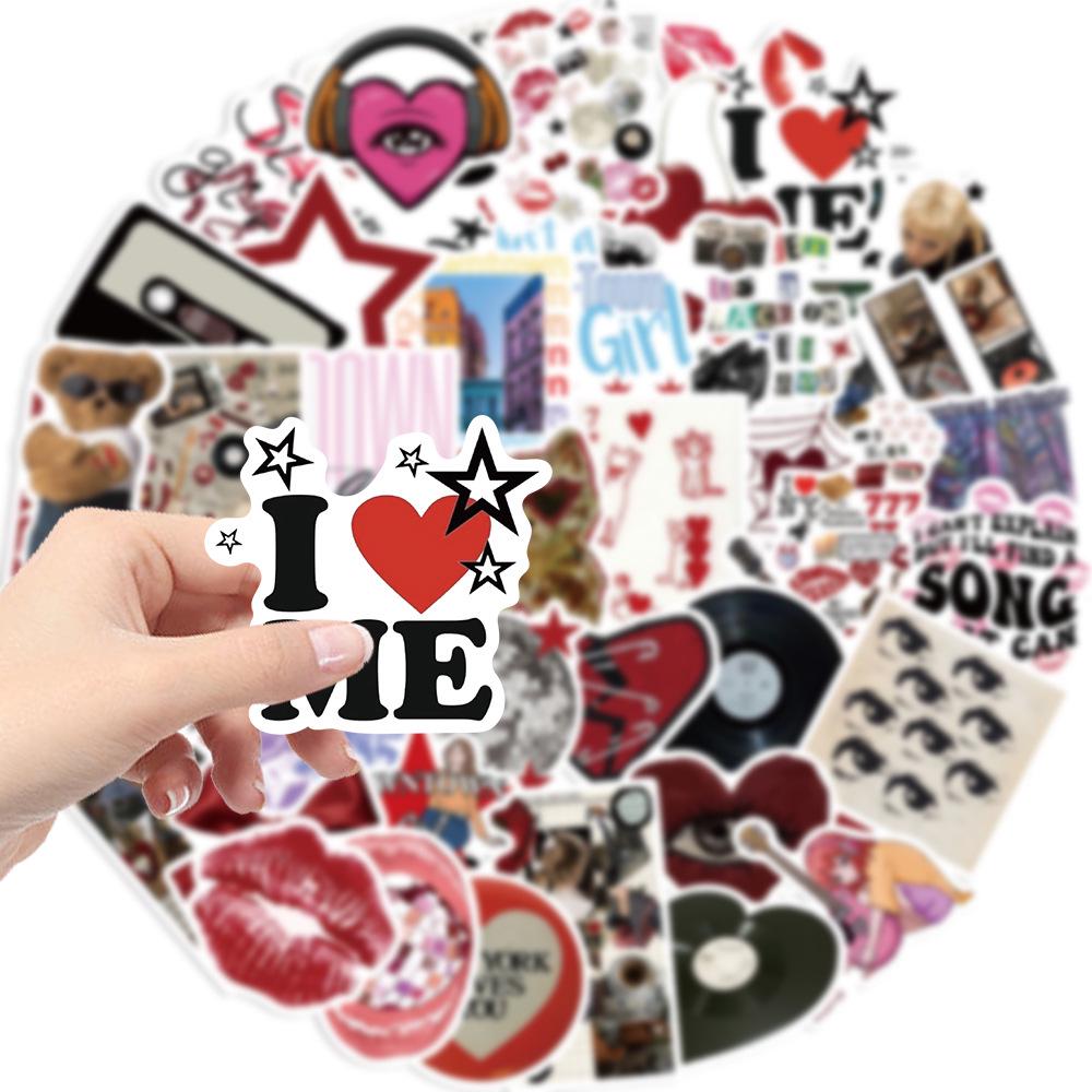 50 Sheets Downtown Y2K Girls Stickers: Trendy DIY Decoration for Phones & Laptops