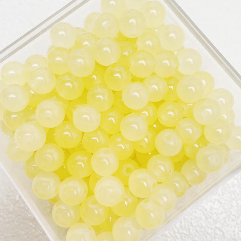 8mm Imitation Jade Glass Beads for DIY Jewelry Making, Straight Hole, Trendy Style, Loose Beads, Accessories.
