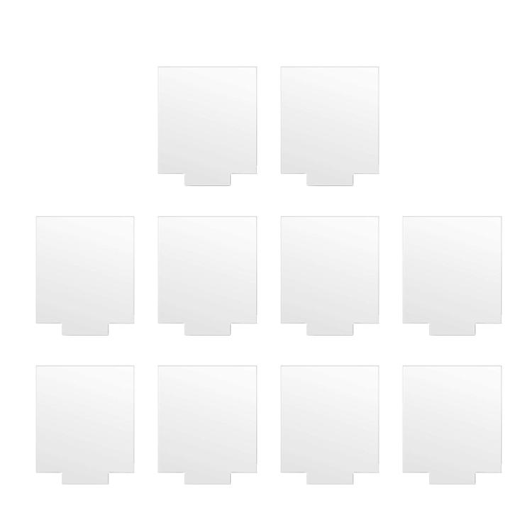 10PCS Wedding Table Numbers Signs Bar Clear Acrylic Sign with Smooth Surfaces