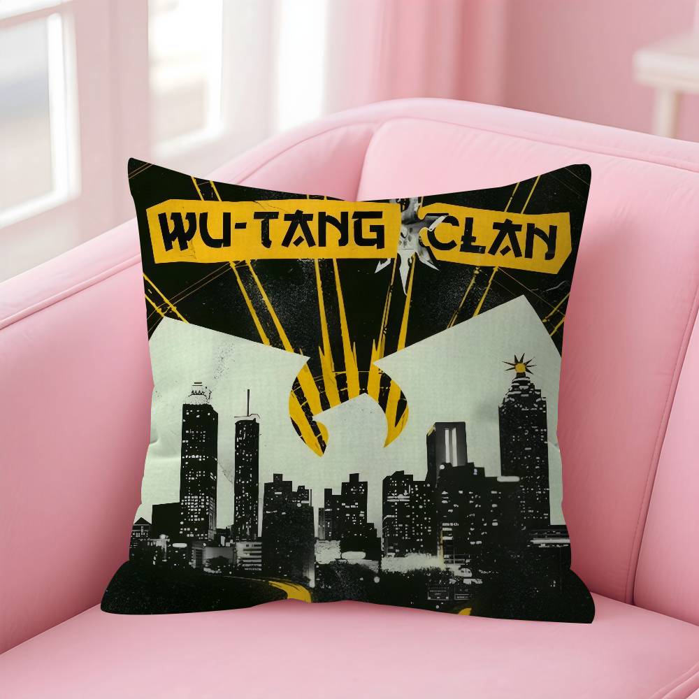 Band WWu LOGO Tang Clan    Personalized picture text home decorative pillows Household Gifts 45x45cm