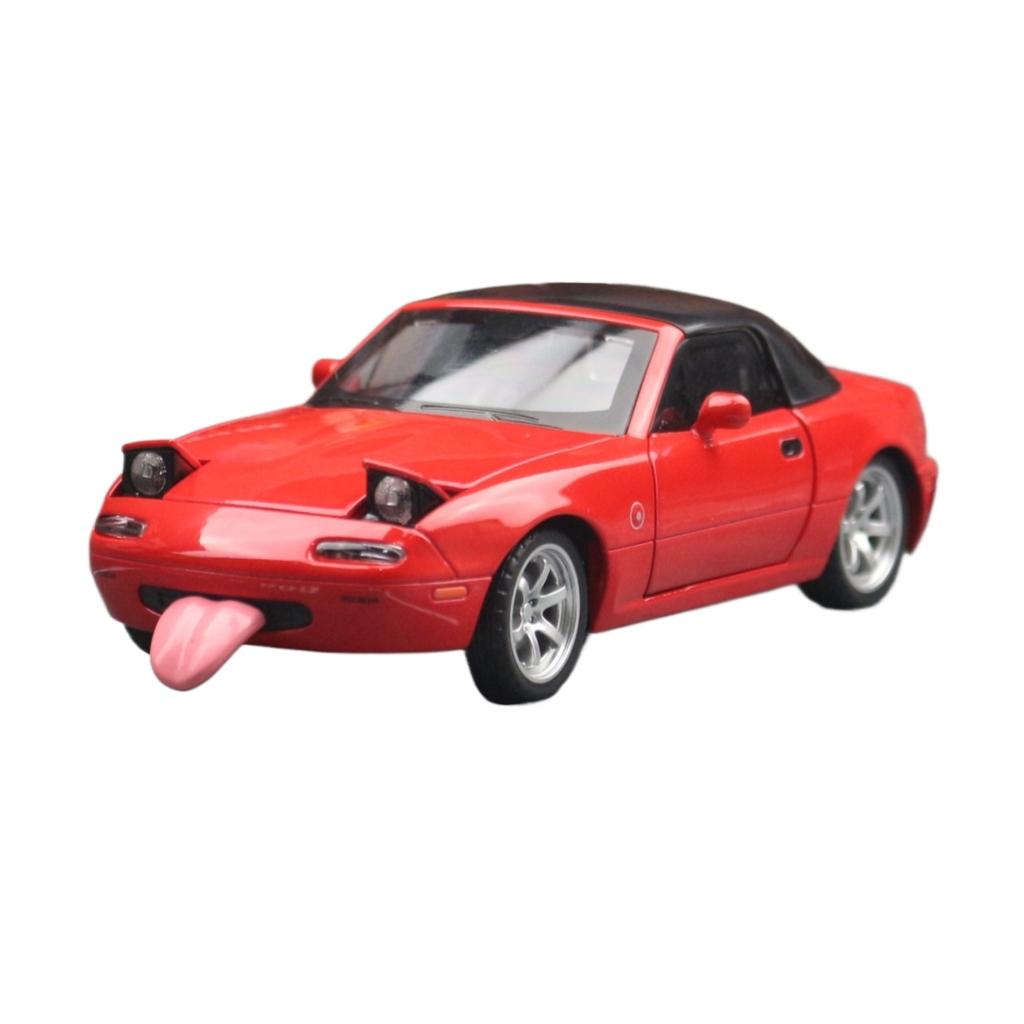 1/32 Mazda MX-5 miniaturní odlitek Miata Roadster hračka model auta zvuk a světelné dveře otevíratelné sběratelský dárek pro děti chlapce i dítě