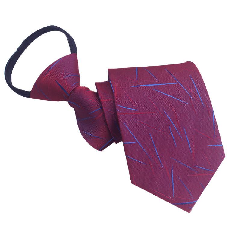Mens Business Polyester Tie With Arrow Design And Zipper Closure For Office