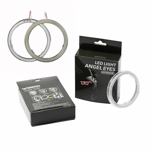 

COB Кольца Кальмара Белые 8 Размеров Фара Противотуманная Фара Белое Поверхностное Свечение Без Ощущения Зернистости В Комплекте с Рассеивающим Кольцом и Стабилизатором Комплект из 2 Также ф