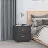 VidaXL Tables de chevet 2 pcs Gris 40x34x45 cm Bois de pin massif818330