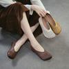Summer New Arrival Women's Genuine Leather Roman Sandals Retro Hollow Out Loafers Breathable Comfortable Walking Shoes