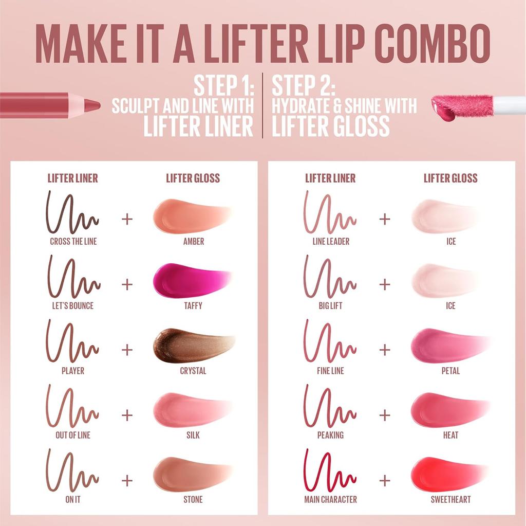 Maybelline New York Lifter Gloss Hydrating Lip Gloss Opal 5.4ml Non Sticky Moisturizing Shine With XL Wand For Smooth Contour And Plump Look