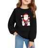 Christmas Day Girls Round Neck Pullovers For Kids Printed Baby Tops