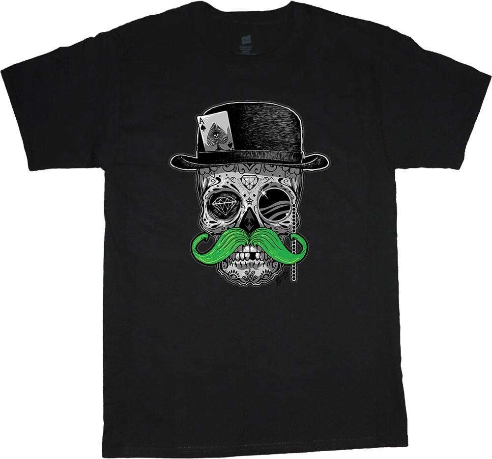 Irish Skull T-shirt Mens Graphic Tees St Patricks Day Clothing Accessories Men XL