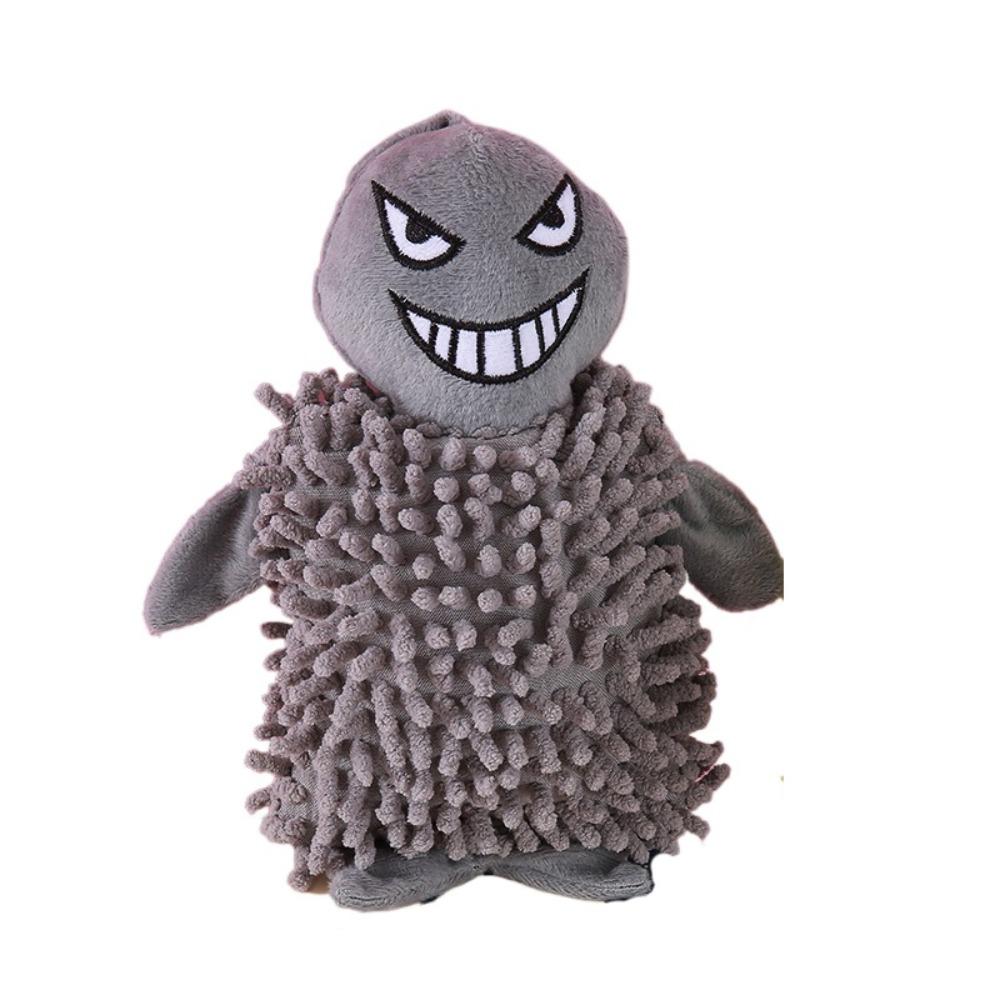 

Interactive Pet Plush Toy Bite Resistant Noise Making Toy Dog Teeth Grinding Toy Anxiety Relief серый