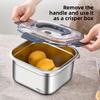 Stainless Steel Food Storage Box Deep Fryer Multi-Functional Household Gas Stove Induction Cooker Tempura French Fries Outdoor