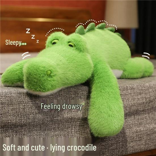 Cute Crocodile Plush Sleep Pillow for Girls - Adorable Sleeping Companion and Gift