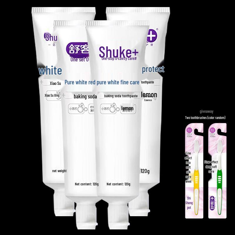 Suke Whitening Baking Soda Toothpaste Lemon 4-Pack