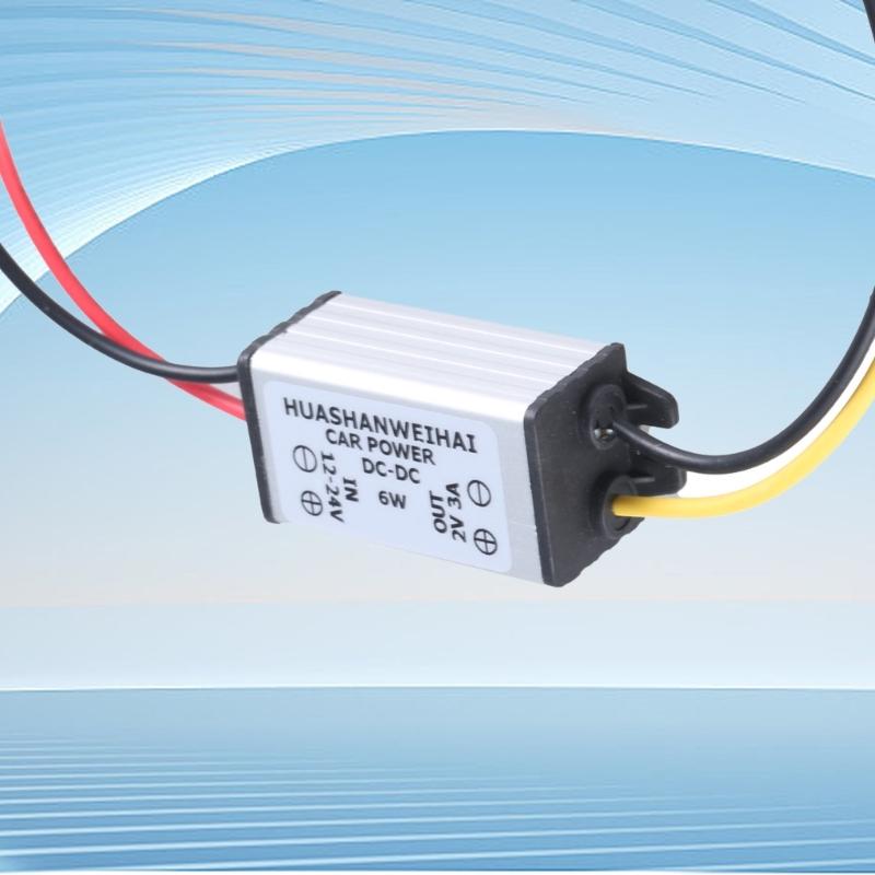 Waterproof Buckk Converters 12~24V to 1/2/6/7/8/9V 3A Powers Supply Converters Module for Car LED Dispaly, Motor