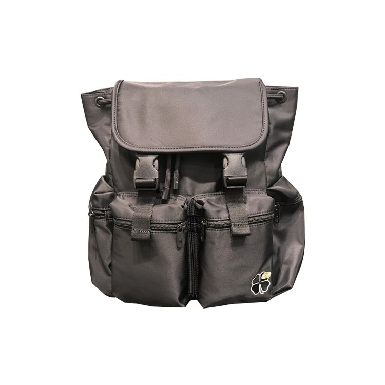 Skechers Colorful Casual Series Fashion Fabric Backpack Unisex Backpack Carbon-Black L233U010-0018 Carbon Black