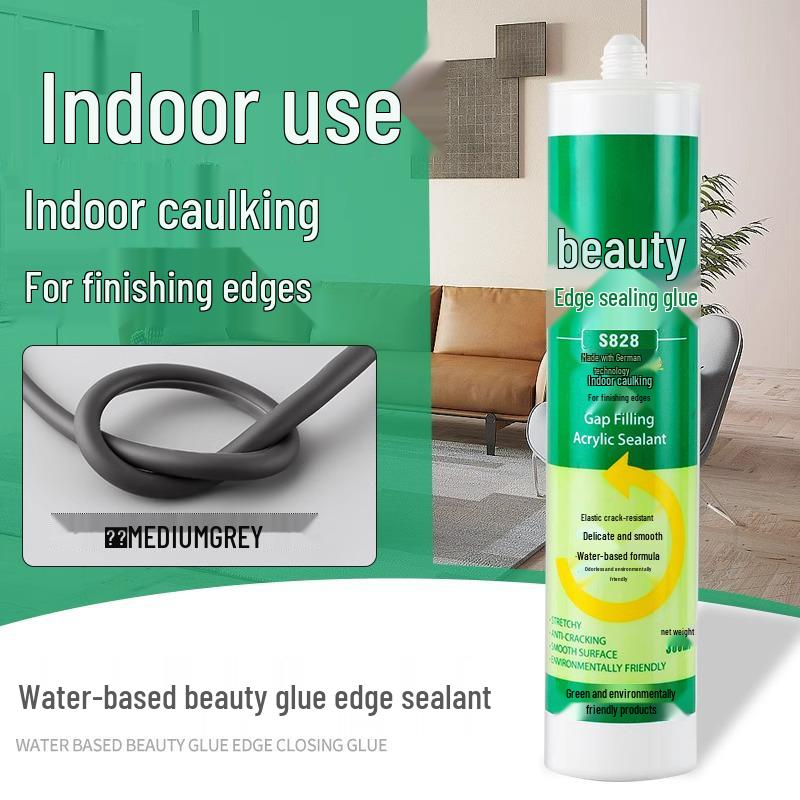 

Фарфорово-белый герметик на водной основе для кромок, швов и стыков