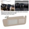 Sun Visor with Makeup Mirror and Light Car Interior Sunshield Replacement For   2002 to 2010 Sun Visor Shade