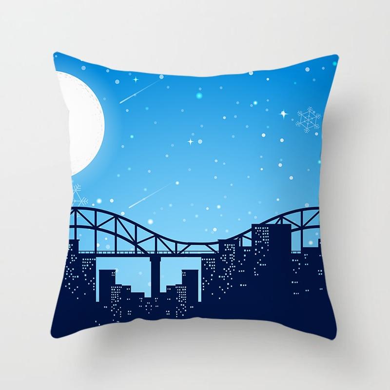 Świąteczne poszewki na poduszki do domu Świąteczne drukowane łóżko dekoracja domu poszewki na poduszki Świąteczne dekoracyjne poszewki na poduszki