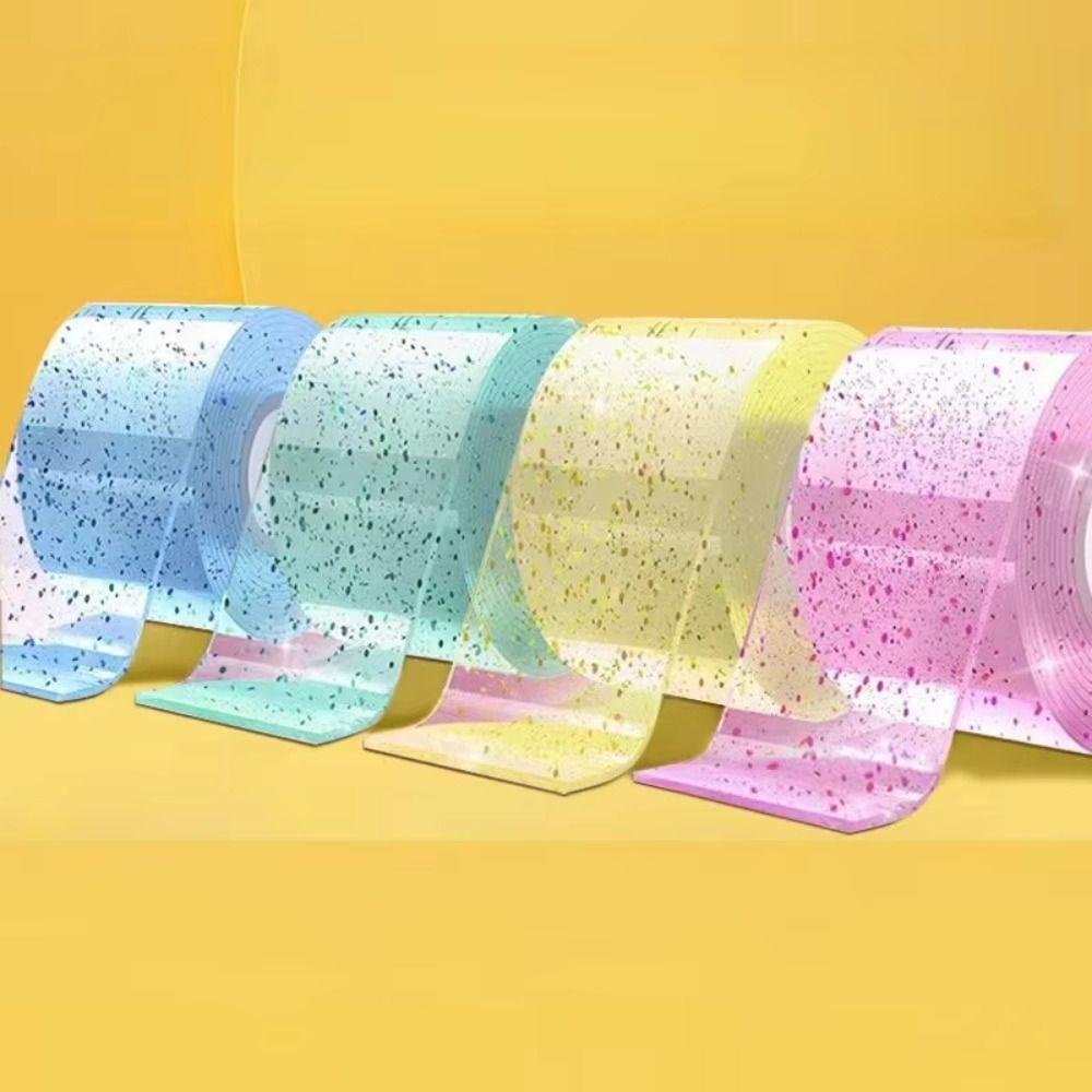 Transparent Nano Tape Toys Double-Sided Nano Tape Crafts Blowing Bubble Full Set  Kids Toy