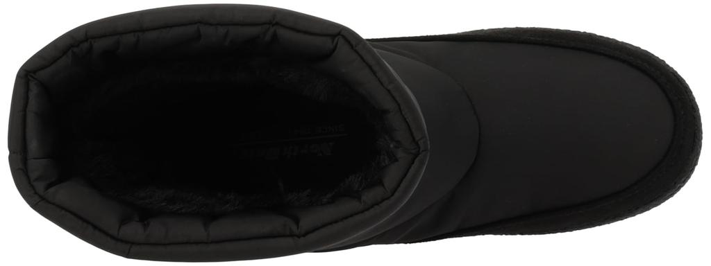 Northdate KH32910 Waterproof Nylon Snow Boots with Inner Dark Gray Suede Boa,