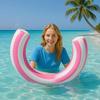 1Pc/2Pcs Inflatable Arc-Shaped Pool Float - Waterproof, Durable, And Safer PVC Pool Float, Suitable For Summer Entertainment, Tropical Beach Design