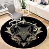 1pc Wolf Moon Office Round Area Rug, Under Office Chairs Bedroom Living Room Home Decor, Room Deco, Available In Various Sizes