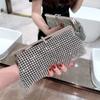 2026 Dinner bag handmade rhinestone button evening bag clutch bag banquet bag diamond dinner bag
