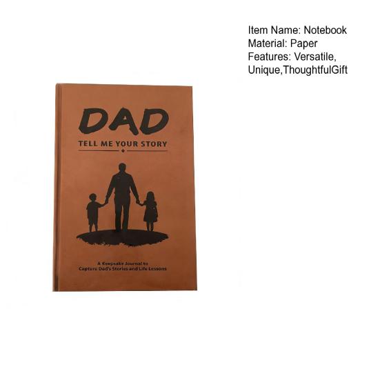 Guided Memory Journal for Fathers Dad I Want To Hear Your Story Journal with 250+ Thoughtful Questions White Elephant Gift for Father's Day Birthday