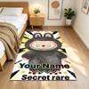 Labubu Customizable Name Area Rug Perfect for Bedrooms Foyer Outdoor Dining Room Antislip Carpet Anime Office Decor Perfect Gift for Friends & Family