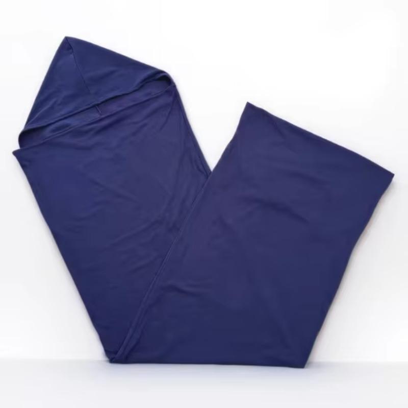 

1Pcs Hooded Sleep Blanket Sleeping Bag Liner Nap Sack Wearable Blanket with Hoodie Portable Home/Travel Mobile Sleeping Blanket 150x40CM синий
