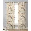 Retro Floral Wildflowers Sheer Drapes for Bedroom Living Room Decoration Window Curtain Ideal for Cooking Area Netting Voile Organza Drapes