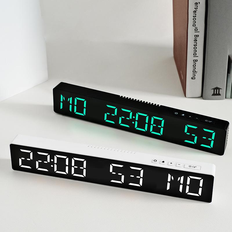 Self-aligning LED Clock Desktop Desk Clock Multifunctional Electronic Clock Simple Alarm Clock Countdown Days