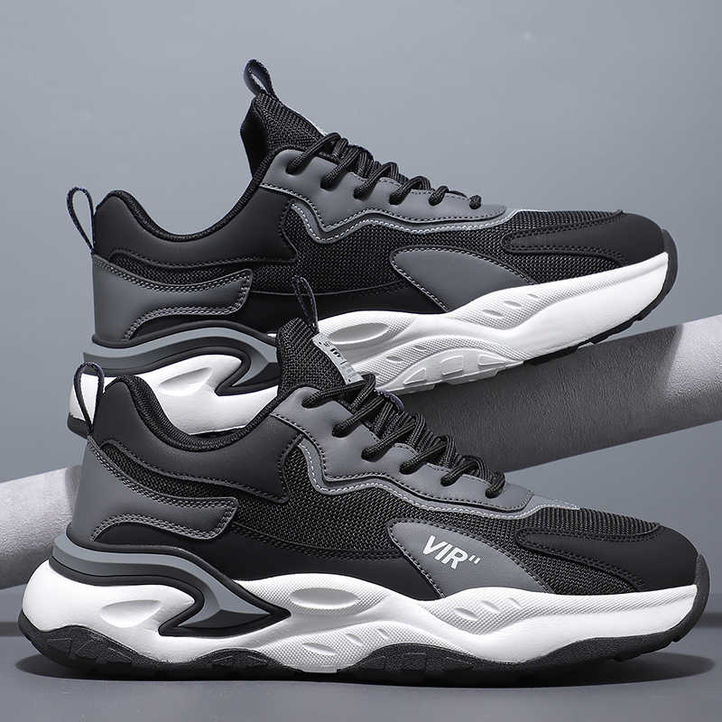 Fashion Round Tip Spring-autumn White Sport Shoes Man Vulcanize Men's Sapatenis Men's Sports Shoes Sneakers Casuall Ternis