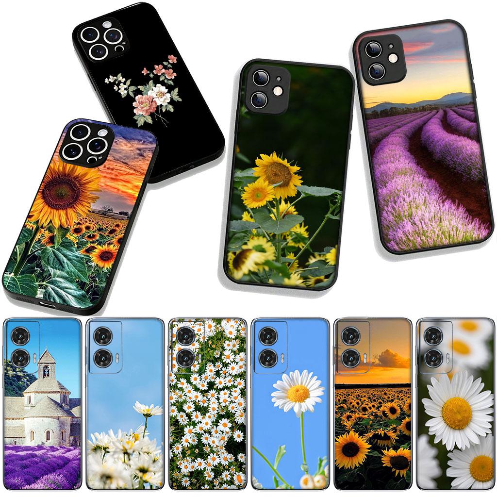 Daisy Sunflower Lavender Rose Flower Phone Cover for Xiaomi Redmi Note 11 15 9 10 Pro Plus 8 A5 9A 9T 10A 10C 9C NFC 15C 8T Case