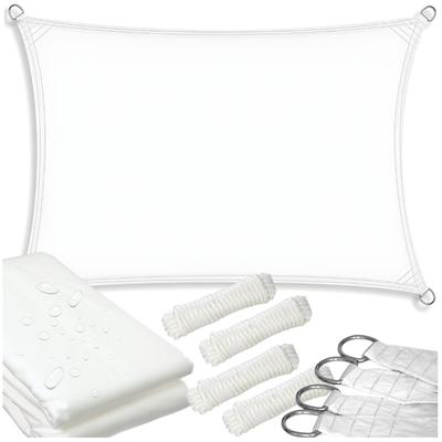 Garden Sun Sail, White Shade, UV Material, Canopy, 2x4 M