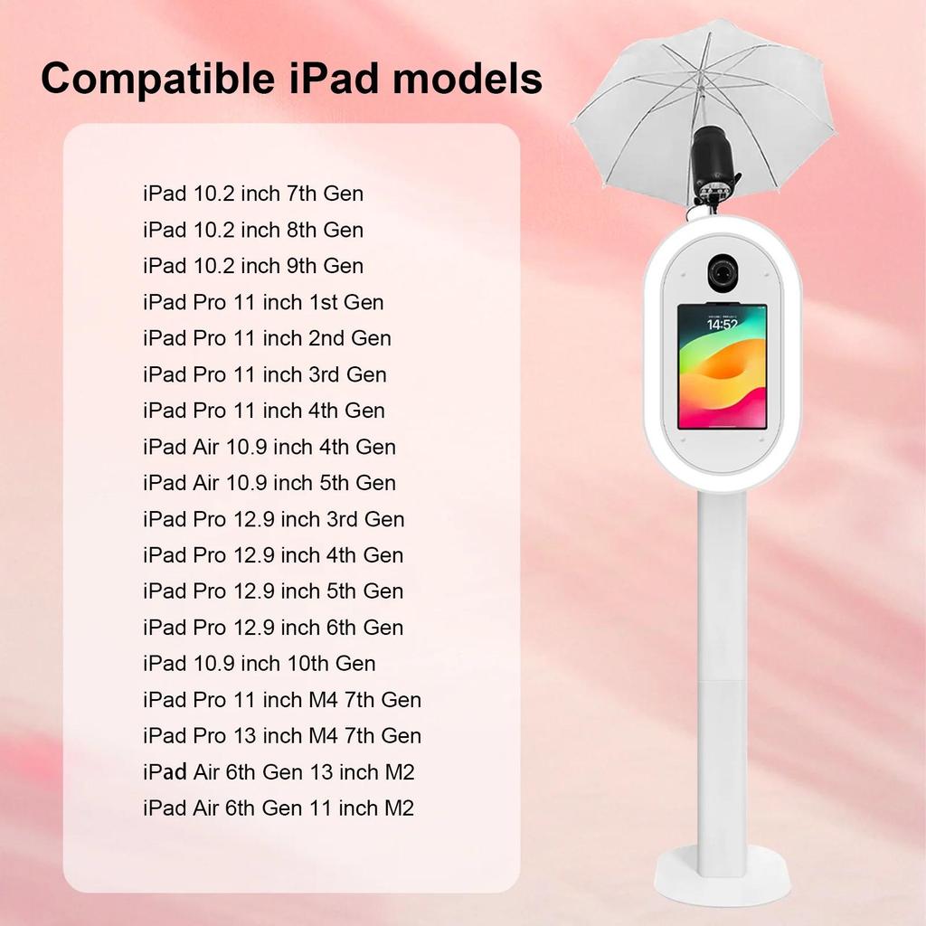Customizable Oval DSLR Selfie Photo Booth