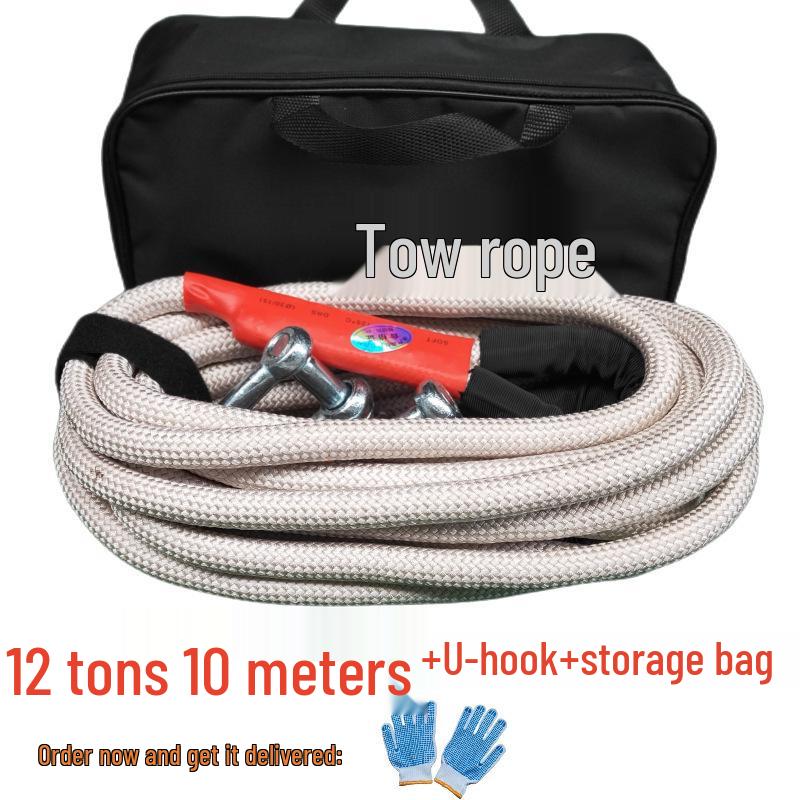 Heavy-Duty Wear-Resistant Off-Road Tow Rope for Small Cars