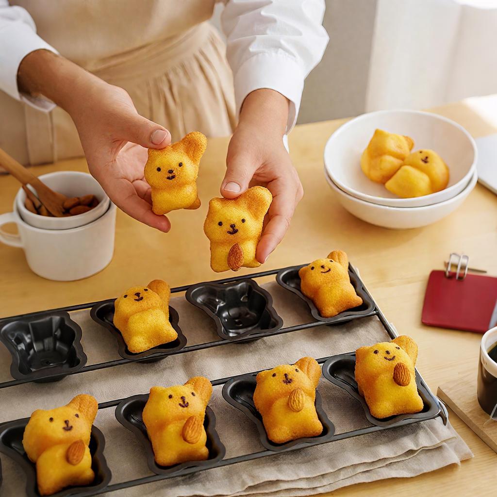 Neue, kreative Eichhörnchen-Kuchenform aus Kohlenstoffstahl, antihaftbeschichtet, praktisches Küchenutensil.