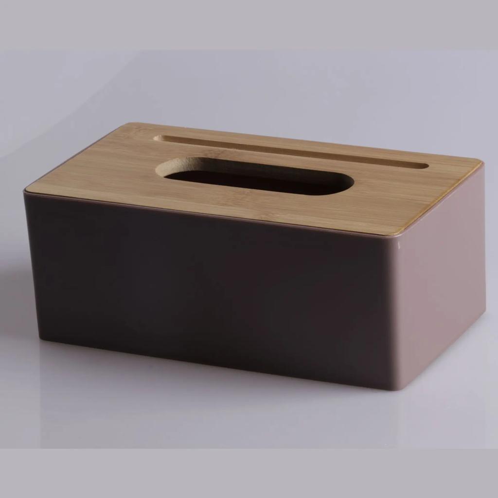 High Quality Tissue Box Napkin Holder Case Paper Box Container Bamboo Cover Solid Wood El Storage Box Home Table Decoration
