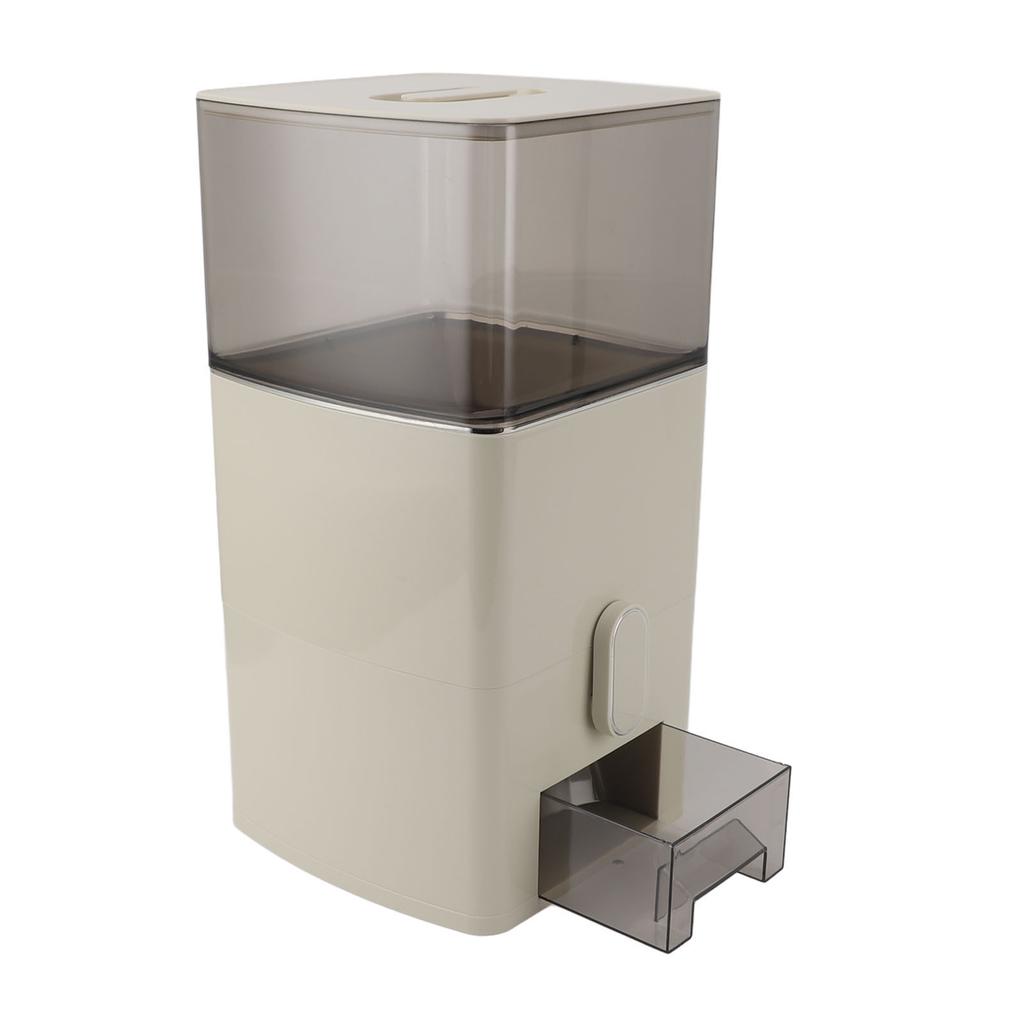 Rice Dispenser 13.2lb Capacity Transparent Window Dry Food Storage Container with Measuring Cup for Kitchen Flour Sugar