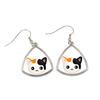 Japanese Bobtail - Elegant Metal Earrings As a Gift from the Brand