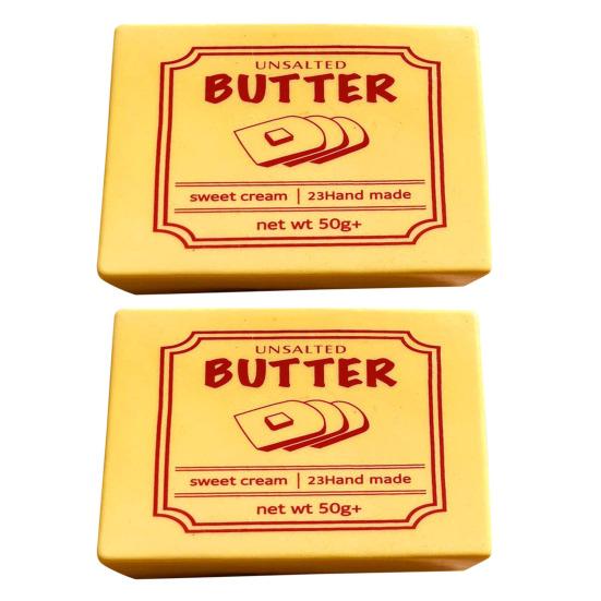 

1/2/3Pcs Squeeze Toy Butter Block Slow Rising Stress Relief Toy PU Material Soft Squeeze Toy Desktop Decoration Fun Fidget Gift 2pcs